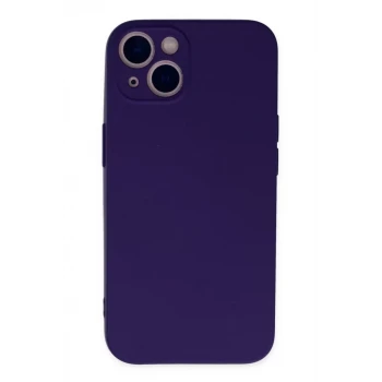 Newface Apple iPhone 13 Mini Kılıf Nano içi Kadife Silikon - Mor