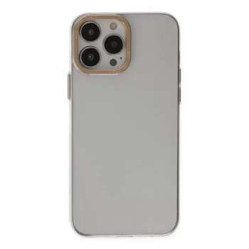 Newface Apple iPhone 13 Pro Kılıf Anka PC Sert Metal Kapak - Şeffaf