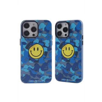 Newface Apple iPhone 13 Pro Kılıf Apollo Magneticsafe Desenli Kapak - Apollo Mavi - 1