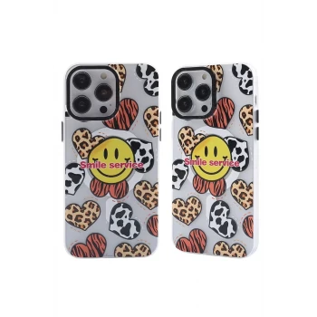 Newface Apple iPhone 13 Pro Kılıf Apollo Magneticsafe Desenli Kapak - Apollo Şeffaf - 2