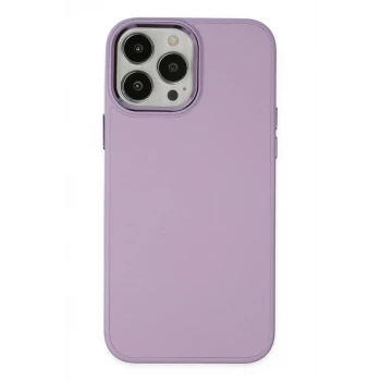 Newface Apple iPhone 13 Pro Kılıf Asya Deri Silikon - Lila