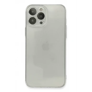 Newface Apple iPhone 13 Pro Kılıf Fly Lens Silikon - Şeffaf