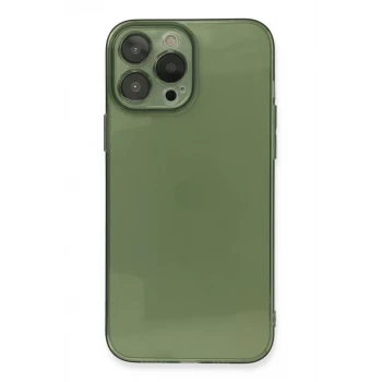 Newface Apple iPhone 13 Pro Kılıf Fly Lens Silikon - Yeşil