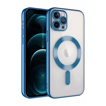 Newface Apple iPhone 13 Pro Kılıf Kross Magneticsafe Kapak - Sierra Blue