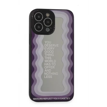 Newface Apple iPhone 13 Pro Kılıf Mirror Desenli Kapak - Mirror - 5
