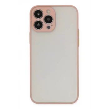 Newface Apple iPhone 13 Pro Kılıf Montreal Silikon Kapak - Pembe