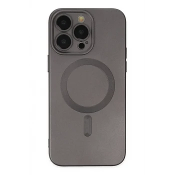 Newface Apple iPhone 13 Pro Kılıf Moshi Lens Magneticsafe Silikon - Füme
