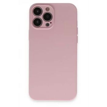 Newface Apple iPhone 13 Pro Kılıf Nano içi Kadife Silikon - Pembe