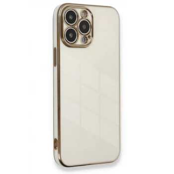 Newface Apple iPhone 13 Pro Kılıf Volet Silikon - Beyaz