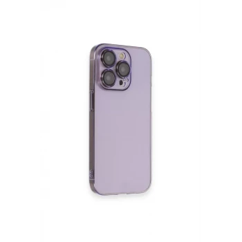 Newface Apple iPhone 13 Pro Max Kılıf Armada Lensli Kapak - Lila