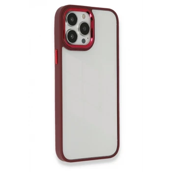 Newface Apple iPhone 13 Pro Max Kılıf Dora Kapak - Kırmızı
