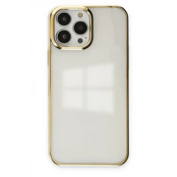 Newface Apple iPhone 13 Pro Max Kılıf Element Silikon - Gold