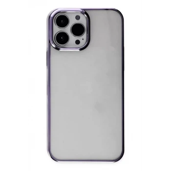 Newface Apple iPhone 13 Pro Max Kılıf Element Silikon - Mor