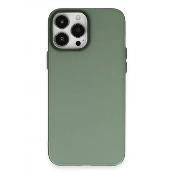 Newface Apple iPhone 13 Pro Max Kılıf Modos Metal Kapak - Koyu Yeşil
