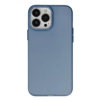 Newface Apple iPhone 13 Pro Max Kılıf Modos Metal Kapak - Lacivert