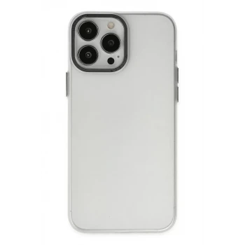 Newface Apple iPhone 13 Pro Max Kılıf Modos Metal Kapak - Şeffaf