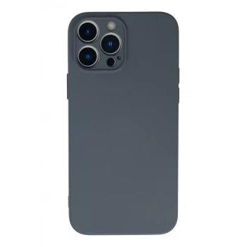 Newface Apple iPhone 13 Pro Max Kılıf Nano içi Kadife Silikon - Gri