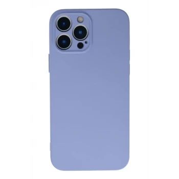Newface Apple iPhone 13 Pro Max Kılıf Nano içi Kadife Silikon - Lila