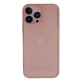Newface Apple iPhone 13 Pro Max Kılıf PP Ultra İnce Kapak - Pembe