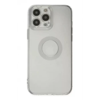 Newface Apple iPhone 13 Pro Max Kılıf Santa Lens Silikon - Şeffaf
