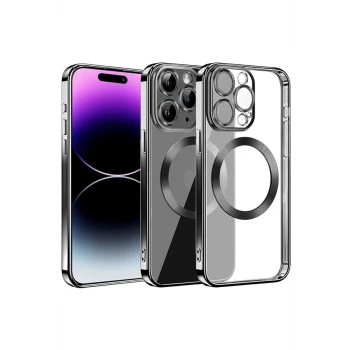 Newface Apple iPhone 13 Pro Max Kılıf Slot Silikon - Siyah