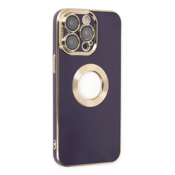 Newface Apple iPhone 13 Pro Max Kılıf Store Silikon - Derin Mor