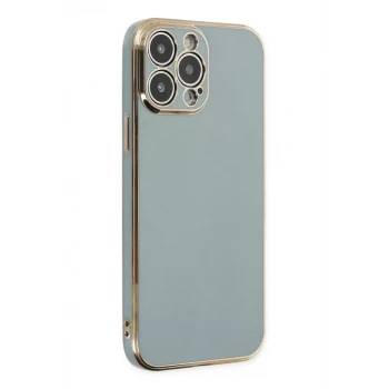 Newface Apple iPhone 13 Pro Max Kılıf Volet Silikon - Açık Yeşil