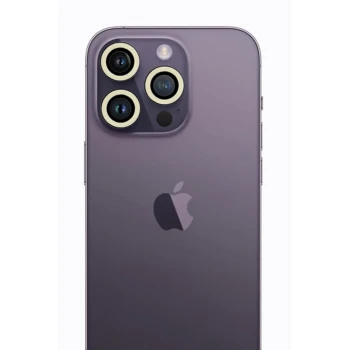 Newface Apple iPhone 13 Pro Max Neon Fosforlu Kamera Lens - Beyaz