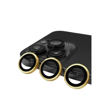 Newface Apple iPhone 13 Pro Max Raze Metal Kamera Lens - Gold