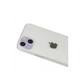 Newface Apple iPhone 13 Rainbow Kamera Lens Koruma Cam - Mor