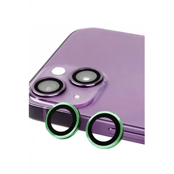 Newface Apple iPhone 13 Raze Metal Kamera Lens - Yeşil