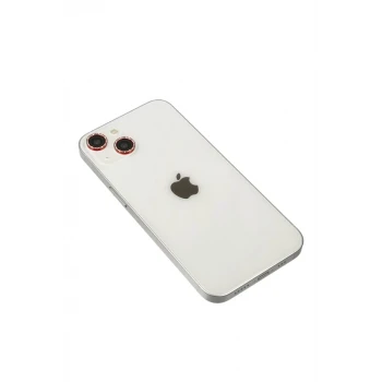 Newface Apple iPhone 14 Diamond Kamera Lens - Kırmızı
