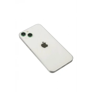 Newface Apple iPhone 14 Diamond Kamera Lens - Yeşil