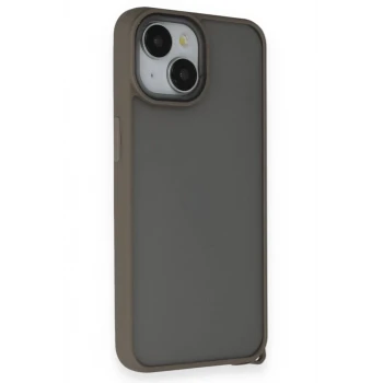 Newface Apple iPhone 14 Kılıf Elegant Kapak - Titan Gri