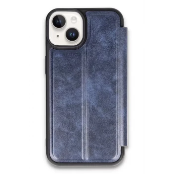 Newface Apple iPhone 14 Kılıf Flip Cover - Lacivert
