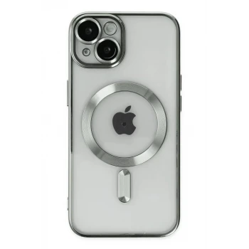 Newface Apple iPhone 14 Kılıf Kross Magneticsafe Kapak - Gümüş