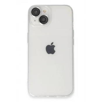 Newface Apple iPhone 14 Kılıf Luko Lens Silikon - Gümüş