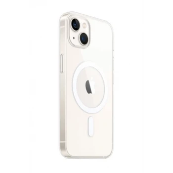 Newface Apple iPhone 14 Kılıf Magneticsafe Şeffaf Silikon - Şeffaf