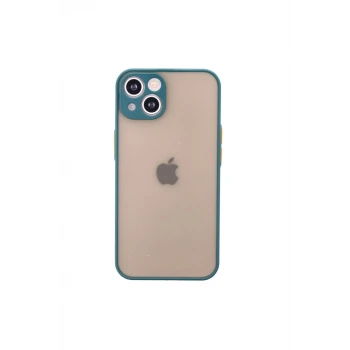 Newface Apple iPhone 14 Kılıf Montreal Silikon Kapak - Yeşil