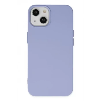 Newface Apple iPhone 14 Kılıf Nano içi Kadife Silikon - Lila
