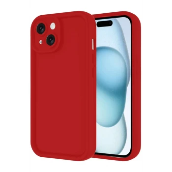 Newface Apple iPhone 14 Kılıf Viera Silikon - Kırmızı