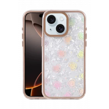 Newface Apple iPhone 14 Lumi Desenli Kapak - Çöl Titanyum