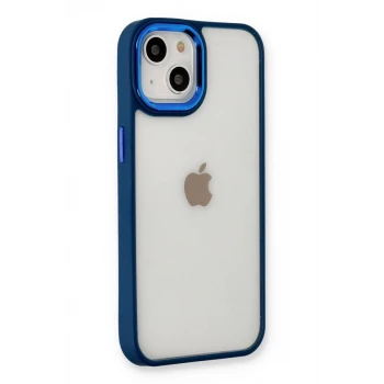 Newface Apple iPhone 14 Plus Kılıf Dora Kapak - Mavi