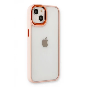 Newface Apple iPhone 14 Plus Kılıf Dora Kapak - Pudra