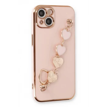Newface Apple iPhone 14 Plus Kılıf Esila Silikon - Pudra