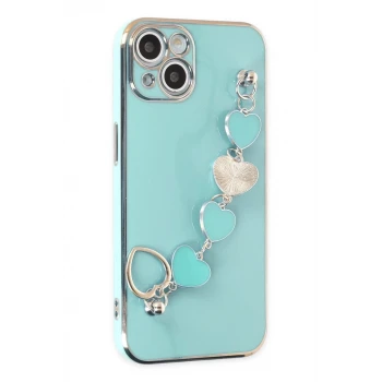 Newface Apple iPhone 14 Plus Kılıf Esila Silikon - Su Yeşili