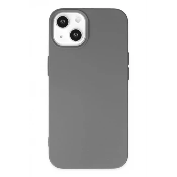 Newface Apple iPhone 14 Plus Kılıf Nano içi Kadife Silikon - Gri
