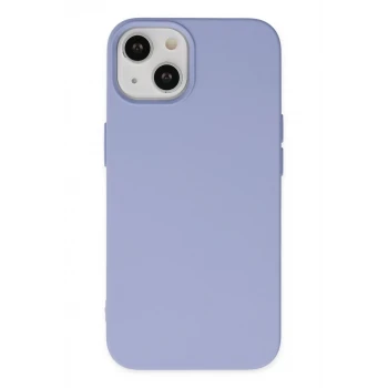 Newface Apple iPhone 14 Plus Kılıf Nano içi Kadife Silikon - Lila