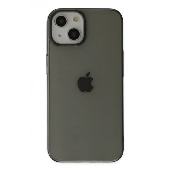 Newface Apple iPhone 14 Plus Kılıf Pc Sert Şeffaf Kapak - Siyah