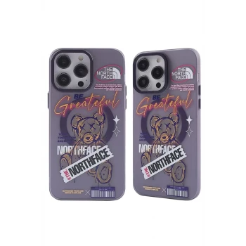 Newface Apple iPhone 14 Pro Kılıf Apollo Magneticsafe Desenli Kapak - Apollo Mor - 2